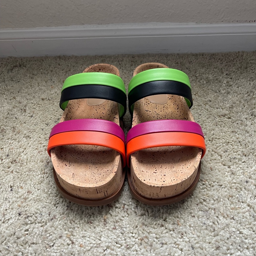NWOB, Gabriela Hearst leather multicolored “Striker Platform Sandal” size 38